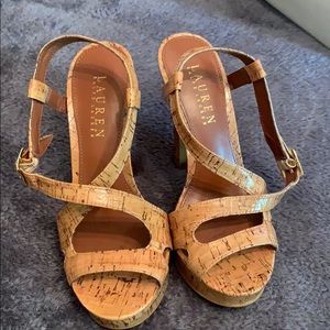 Beautiful cork Ralph Lauren shoes 💞 size 5